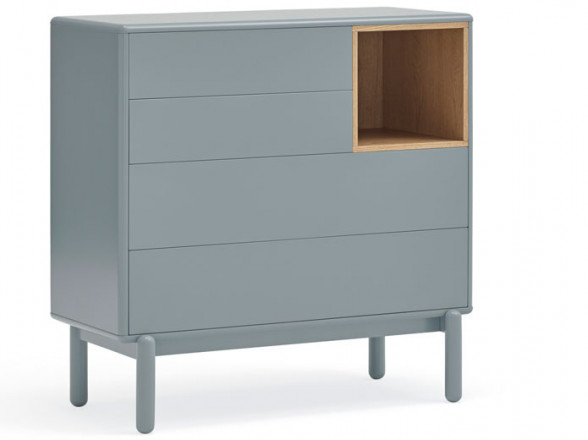 Cómoda gris para dormitorio