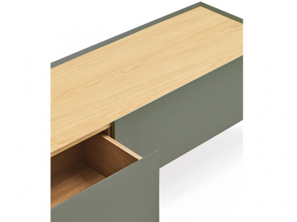 Mueble de TV de madera y metal barato