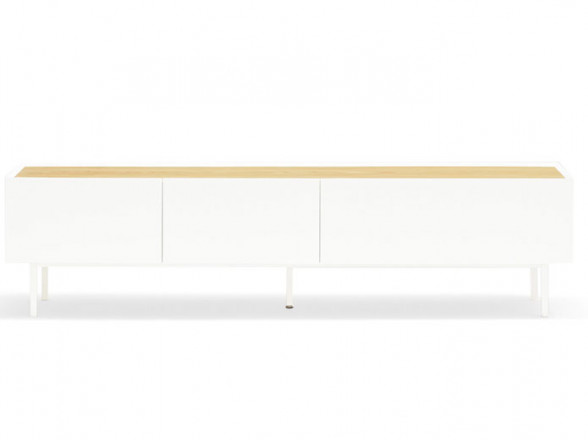 Mueble de TV blanco para comedor