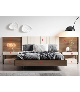 Comprar Dormitorio Moderno en Madrid  Muebles Valencia® Acabado A Blanco  Lacado MuñozVillarreal