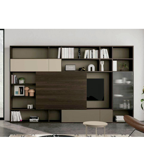 Salón librería moderno