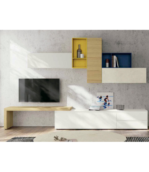 Salón moderno estilo nórdico