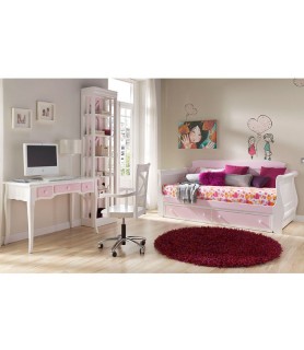 escritorios blanco y rosa madrid