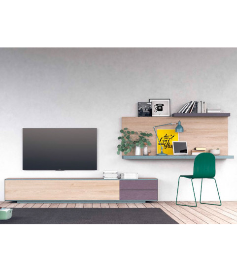 Salón moderno con mesa de estudio en oferta en Madrid