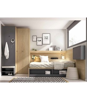 ✅OFERTA dormitorio juvenil moderno en Madrid| Muebles Valencia®