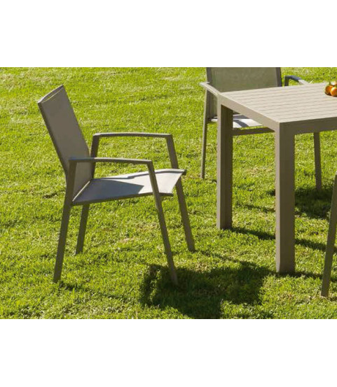 silla de aluminio
