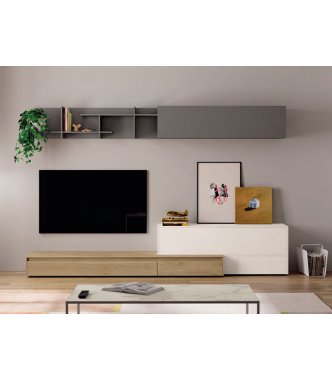 salón módulos colgados