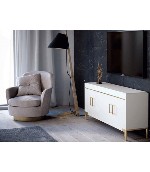 Mueble Tv. laca blanco