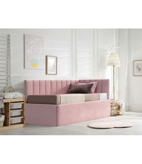 Cama nido juvenil tapizada