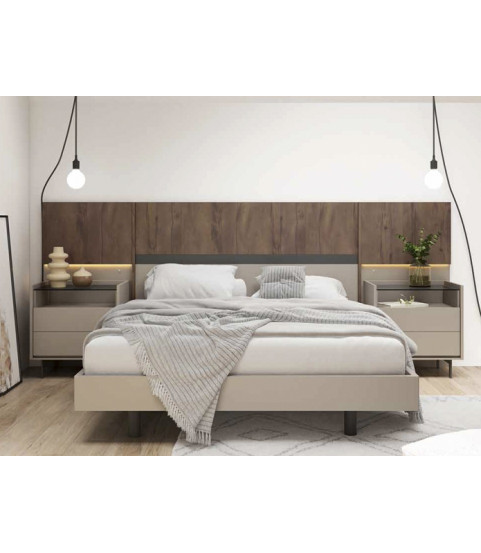 Dormitorio moderno madera en Madrid - Muebles Valencia