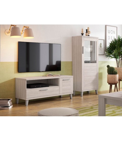 Mueble de TV con patas altas