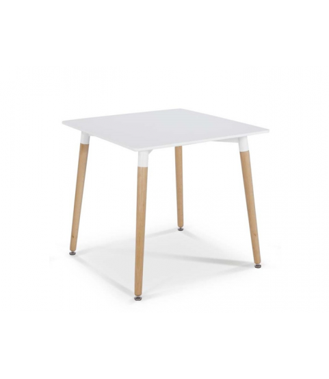 Mesa cuadrada blaca