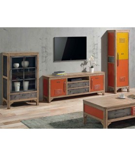 Mueble de TV vintage estilo industrial