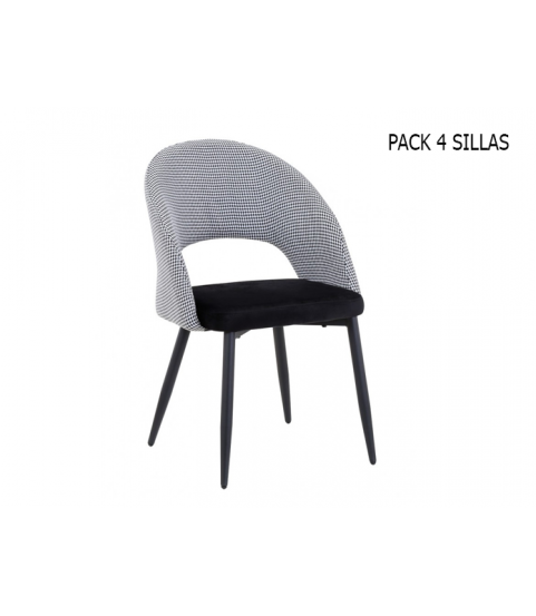 Sillas con tapizado en pata de gallo