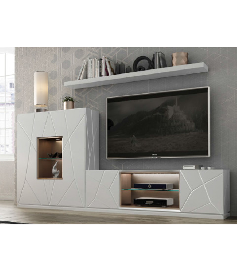Salón con mueble TV, vajillero y estante en oferta