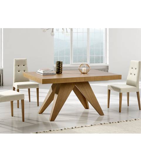 Mesa con un extensible central