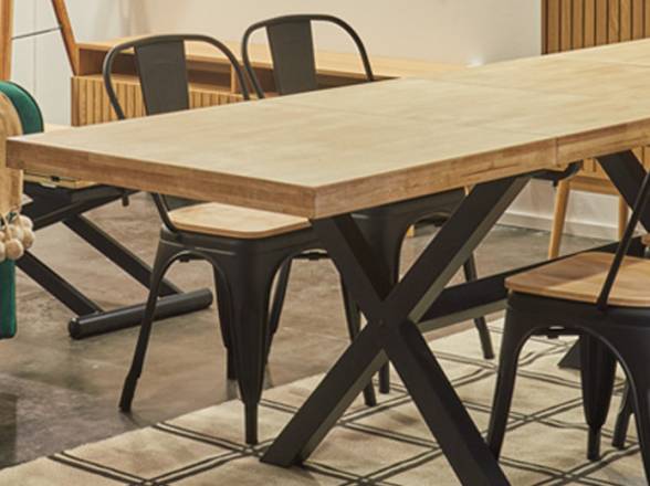mesa patas metalicas aspa