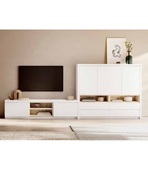 mueble de salón blanco