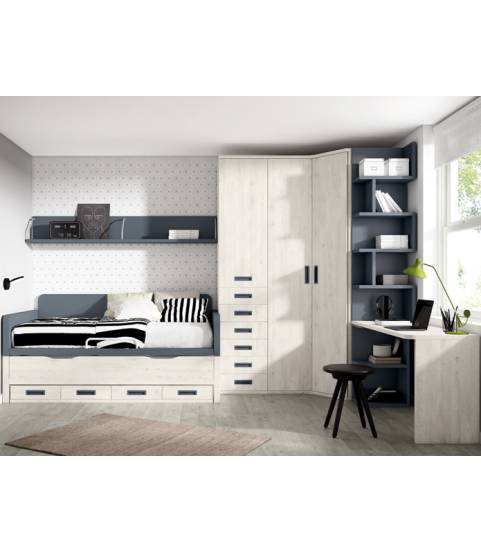 dormitorio con armario en tienda de Muebles Madrid