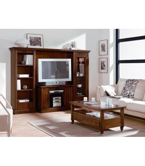 mueble de salón clásico con mesa de centro