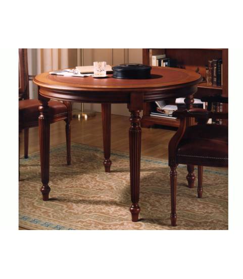 mesa de madera redonda
