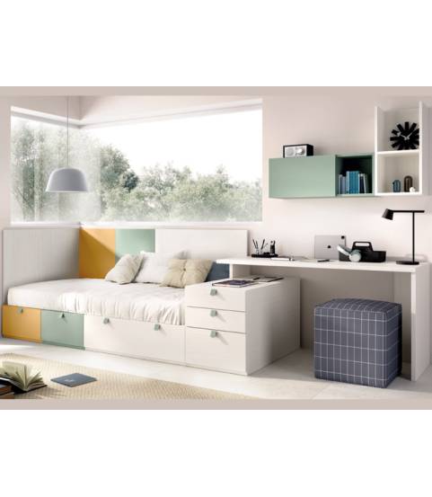 cama nido con cajones en tienda Muebles Valencia