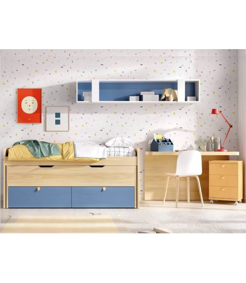 compacto cama nido con cajones en tienda Muebles Valencia
