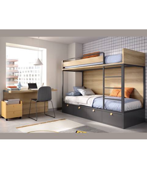 litera con cajones en tienda muebles valencia