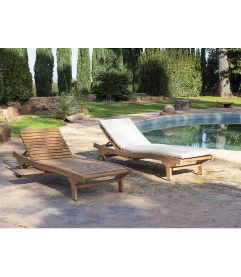 tumbona de madera