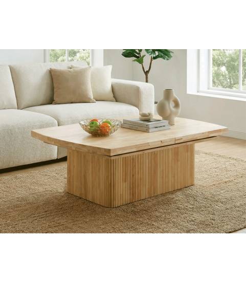 Mesa centro elevable y extensible en oferta