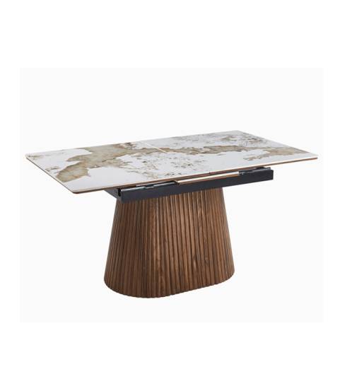Mesa comedor extensible tapa ceramica