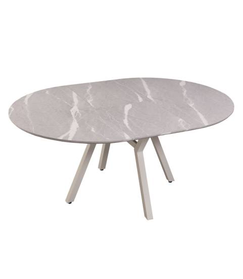 Mesa comedor redonda extensible ceramica