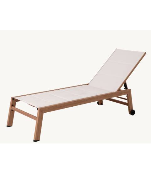 tumbona aluminio efecto madera
