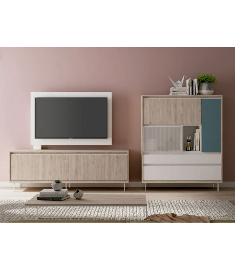 Salón de diseño moderno en Madrid, Muebles Valencia