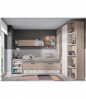 Dormitorio juvenil de estilo moderno en Madrid