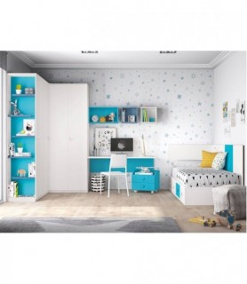 Dormitorio juvenil moderno en tu tienda de muebles en Madrid