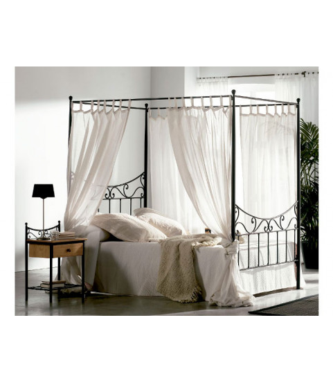 Cama con dosel de forja en Madrid - Muebles Valencia