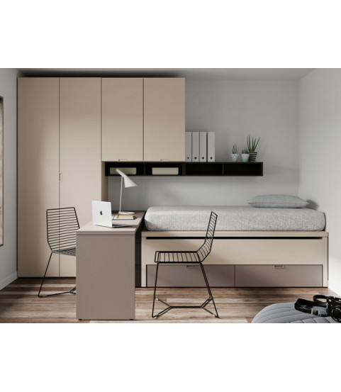 Cama juvenil moderna