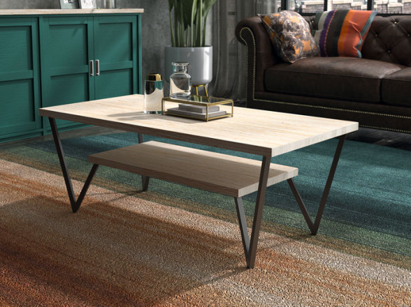 Mesa de centro de madera para salones rústicos