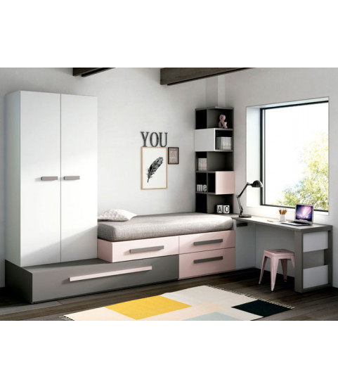 Dormitorio juvenil moderno en Madrid