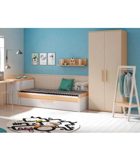 Dormitorio moderno juvenil en Madrid