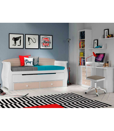 Dormitorio juvenil contemporáneo en Madrid
