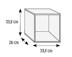 Cubos de colgar para habitaciones juveniles de Muebles Orts