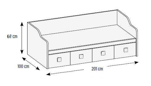 Camas compactas para habitaciones juveniles de Muebles Orts