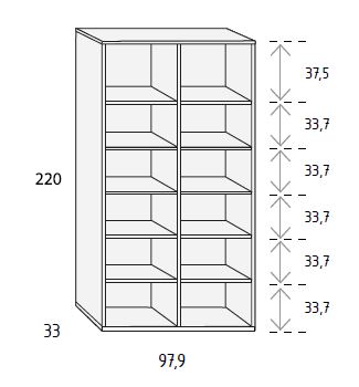 Librería para teletrabajo de Muebles Orts