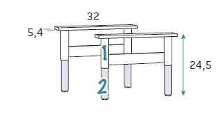 Patas de Muebles auxiliares para habitaciones juveniles de Glicerio Chaves