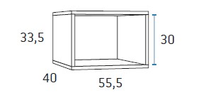 Bajo de mesa de despacho para zonas de teletrabajo de Glicerio Chaves