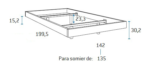 Bañera de cama para habitaciones juveniles de Glicerio Chaves