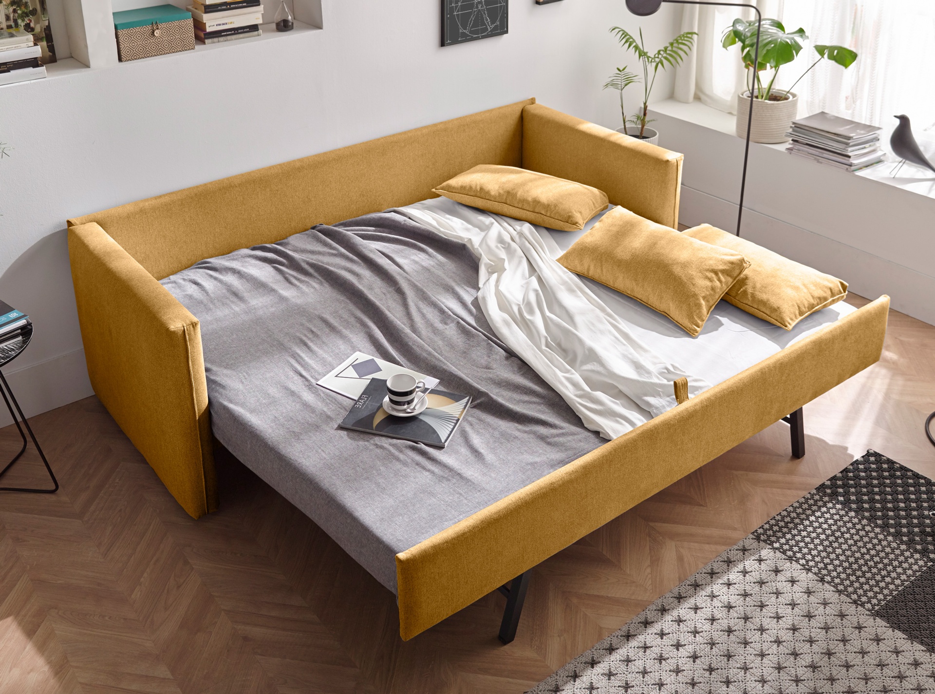 Sofá cama tapizado