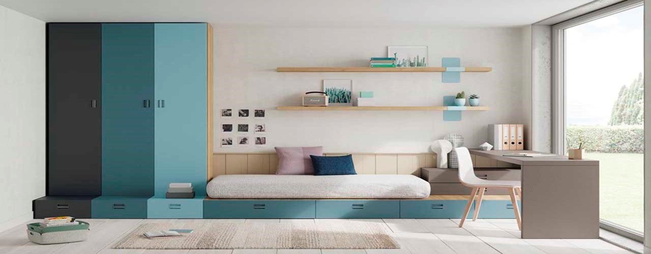 Dormitorios juveniles en Muebles La Alcoba, tu tienda de muebles en Zaragoza
